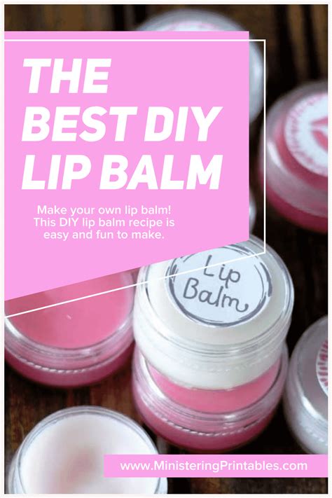 Easy Homemade Lip Balm Free Printables
