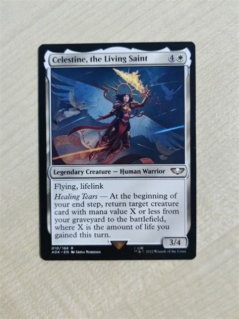 Mtg Celestine The Living Saint Hobbies And Toys Toys And Games On Carousell