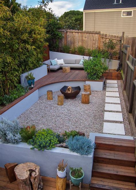 Multiple Levels Give This Small Yard Room For Entertaining Backyard