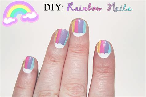 Diy Rainbow Nails Dorkface Bloglovin