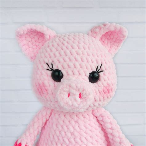 Crochet Pig Pattern Amigurumi Pattern Pig Toy Stuffed Pig Toy Pdf