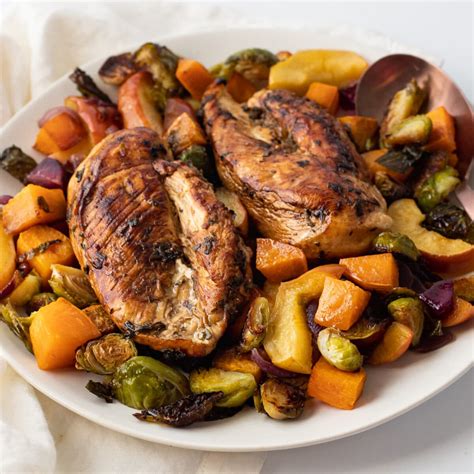 try our one pan roasted chicken and veggies dinner tonight