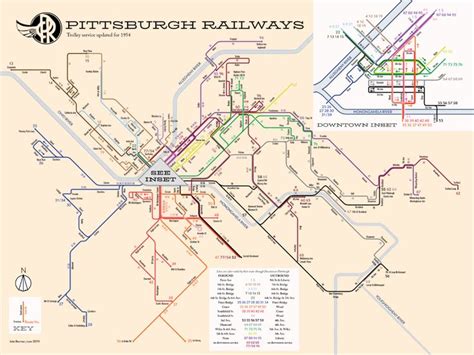 Mapping Pittsburgh Area Transit From Streetcars And Grandiose Plans To