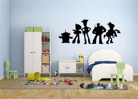 Toy Story Characters Buzz Lightyear Woody Vinyl Wall Art Decal Sticker