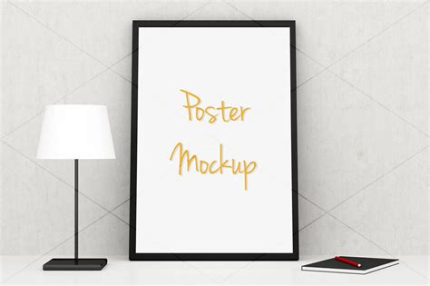 Poster Mockup, Frame Mockup, Styled Poster Mockup, Desk Mockup, Empty Frame Mockup, Digital ...