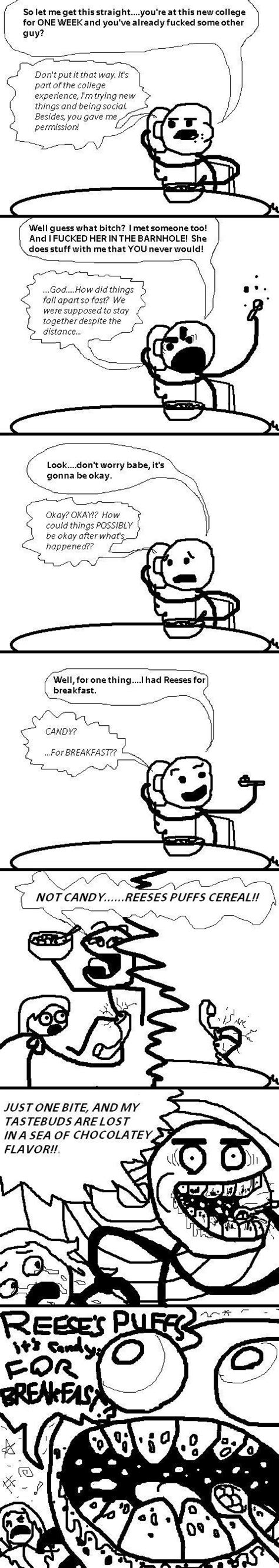 So Let Me Get This Straight Cereal Guy Rage Comics Cheating Breakfast Funny