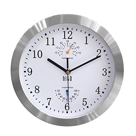 Hito Modern Silent Wall Clock Non Ticking 10 Inch Excellent Accurate
