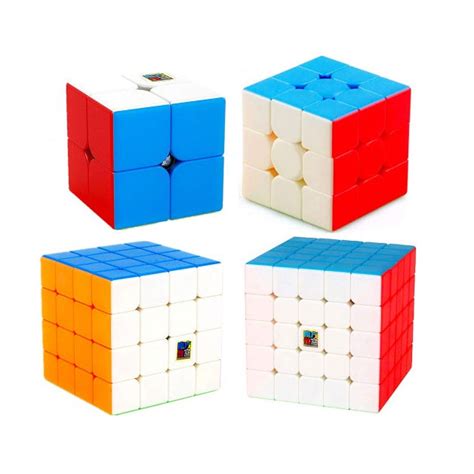 Pack Cubos Rubik 2x2 3x3 4x4 5x5 Meilong Original Moyu Rubik Cube Star
