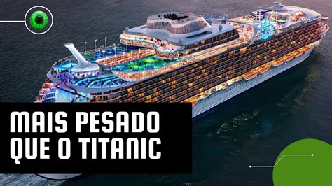 Maior Navio De Cruzeiro Do Mundo Faz A Primeira Viagem YouTube