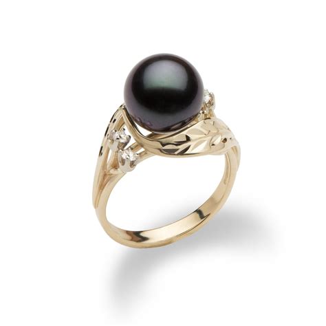 Shop Tahitian Black Pearl Jewelry Online Black Pearls Tagged Rings