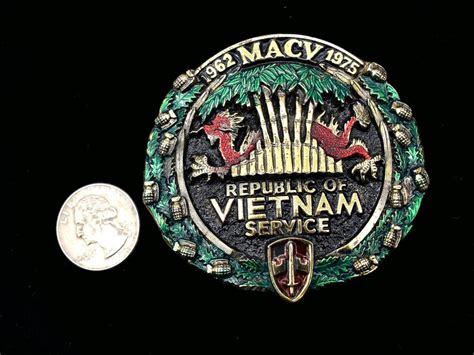 Military Assistance Command Vietnam Macv Vintage Belt Buckle Etsy