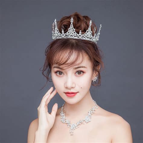 Head Jewelry Crown Jewelry Bride Crown Online Earrings Headdress Travel Accessories