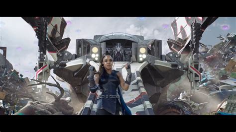 Concept art of valkyrie (played by tessa thompson) for thor : Marvel Studios' Thor: Ragnarok -- A New Valkyrie (Bonus ...