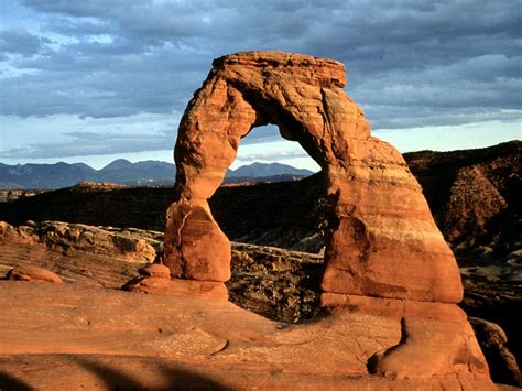 Delicate Arch Sunset Arches National Park Utah Nature Desktop