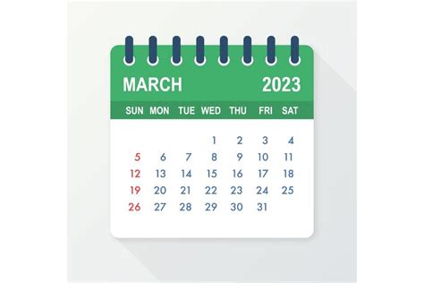 March 2023 Calendar Leaf Calendar 2023 Graphic By Dg Studio · Creative