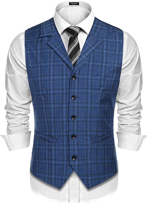Coofandy Mens Business Suit Vest Slim Fit Twill Dress Waistcoat For Wedding Par Ebay