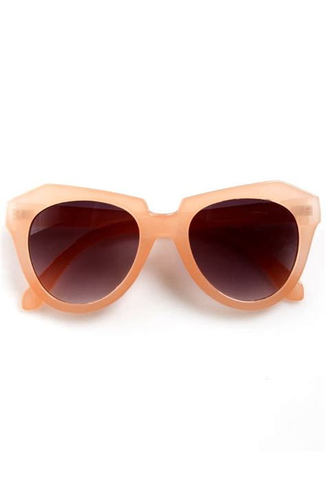 cool sunglasses pastel sunglasses peach sunglasses 9 00 lulus