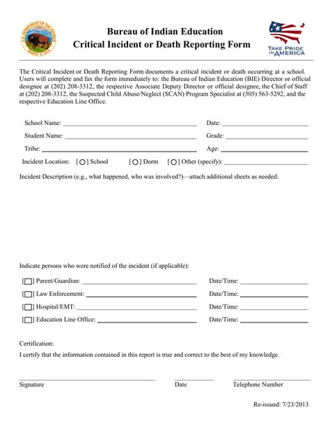 Critical Incident Or Death Reporting Form Fill Out Sign Online And