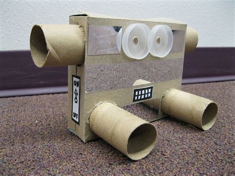 Next Gen Adults Of The Community Library Network Cardboard Robots A