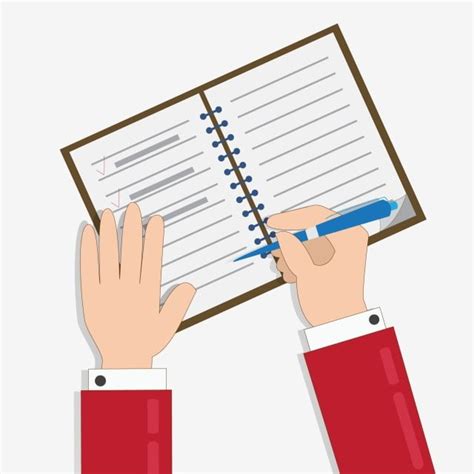 Taking Notes Clipart Vector Taking Notes Business Style Cartoon Write