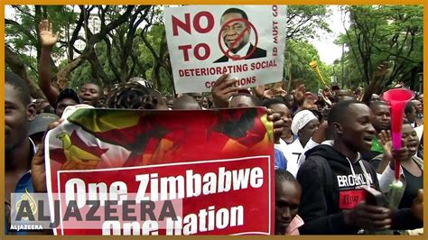 🇿🇼thousands protest over zimbabwe s economic crisis al jazeera english youtube