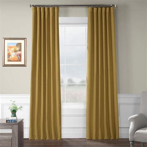 Exclusive Fabrics And Furnishings Trinket Gold Bellino Blackout Curtain