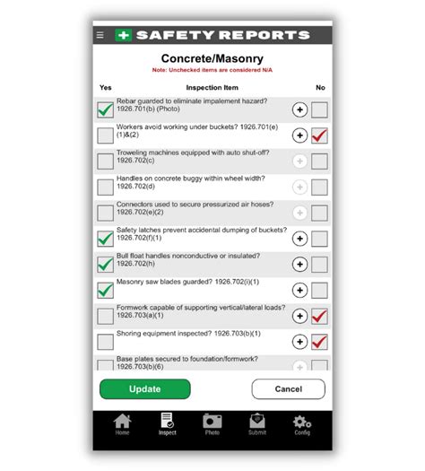 Safety Reports Inspections App