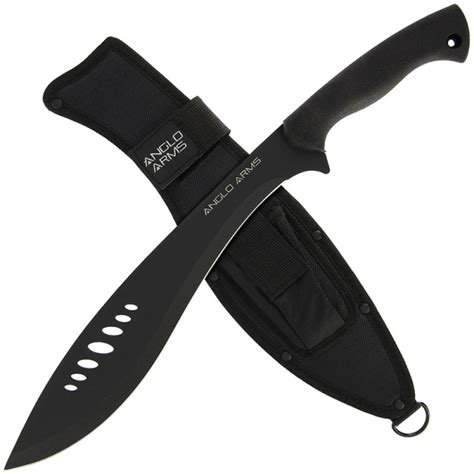 20 Inch Black Machete With Rubber Handle Knifewarehouse