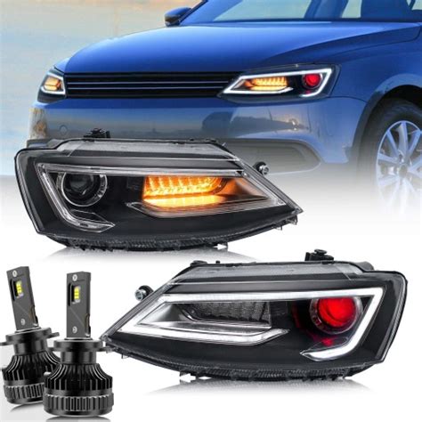 Montaż reflektorów LED do lampy czołowej VW Jetta MK6 SAGITAR 2011 2018