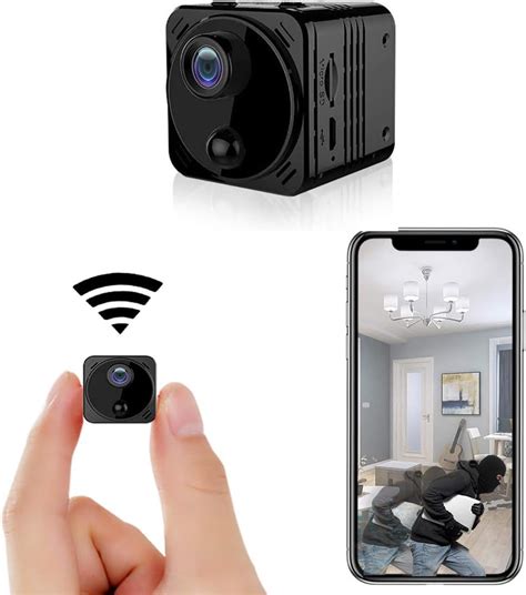 Amazon Com Mini Spy Camera Wifi Wireless Hidden Camera K Portable Nanny Surveillance Home