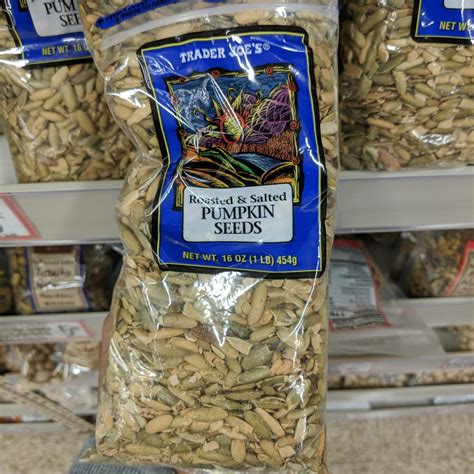 Trader Joes Roasted And Salted Pumpkin Seeds Well Get The Food