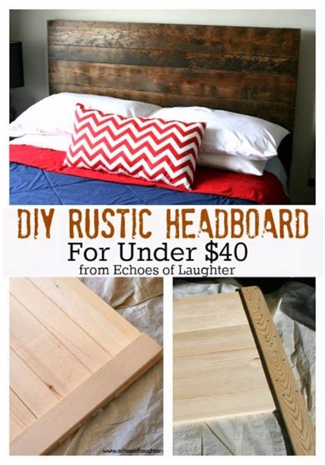 The storage drawers are 10.5 deep for tons of clothes. DIY Headboard Ideas - DIY Rustic Headboard - Easy and ...