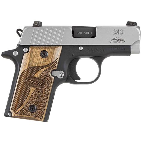 Sig Sauer P238 Sas 380 Auto Acp 27in Stainless Pistol 61 Rounds