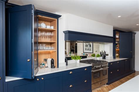 Delivering results across nottingham & derby, uk kitchens have a range of shaker kitchens to choose from. Dark Blue Shaker Kitchen - Reading - Traditional - Kitchen ...