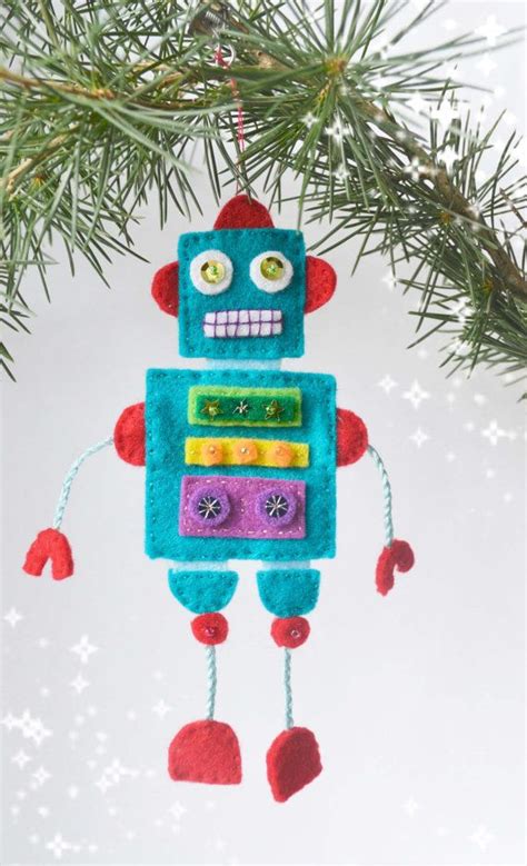 Robot Felt Christmas Felt Robot Christmas Tree By