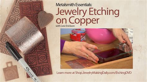 Metalsmith Essentials Jewelry Etching On Copper Youtube