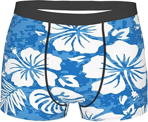 Men S Underwear Flower Aloha Hawaiian Pattern Hibiscus Hawaii Surf