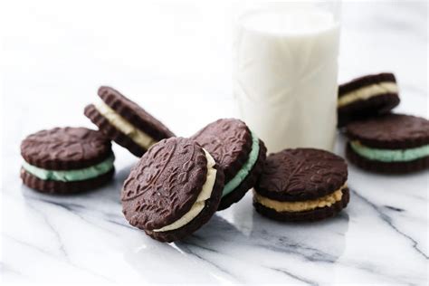 Homemade Oreo Sandwich Cookies 3 Ways Love And Olive Oil