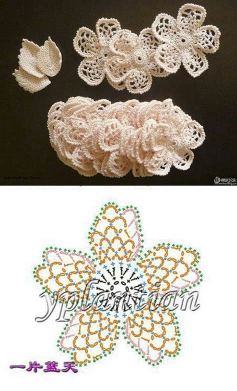 Crochet Flowers Patternspatrones De Flores A Crochet Flores A