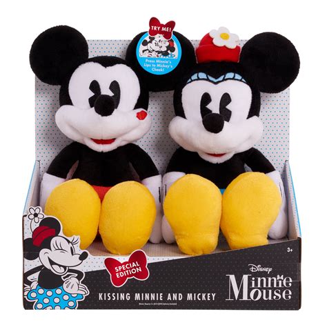 Minnie Mouse Classic Mickey And Minnie Kissing Plush Brickseek