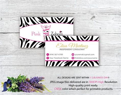 Use a word business card template to design your own custom cards by adding a logo or tagline. Pink Zebra Business Cards Pink Zebra Buy 10 get 1 free ...