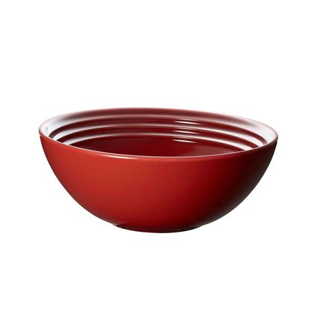 Le Creuset Cereal Bowls Set of 4 Cerise Red For $100.00