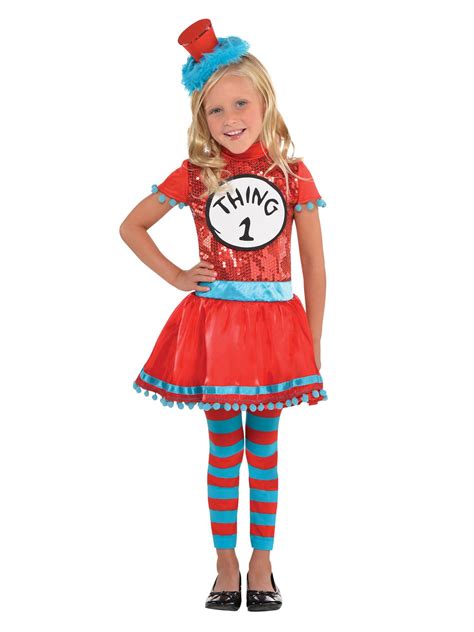 Dr Seuss Girls Thing 1 And 2 Costume