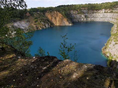 Free Images Limestone Quarry Body Of Water Water Resources Crater
