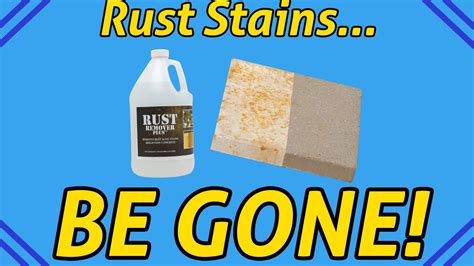 The Easiest Way To Remove Rust Stains Rust Remover Plus Youtube