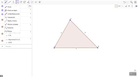 Medianas Y Baricentro De Un Triángulo Con Geogebra Youtube