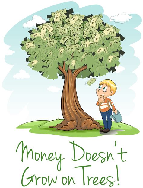 Money Doesnt Grow On Trees Decals For Furniture Tenstickers