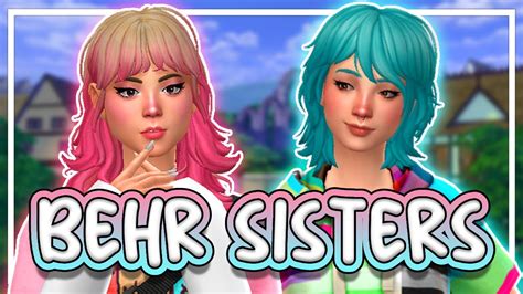 Fixing The Behr Sisters Cc List 🍭 Sims 4 Townie Makeover Cas Youtube