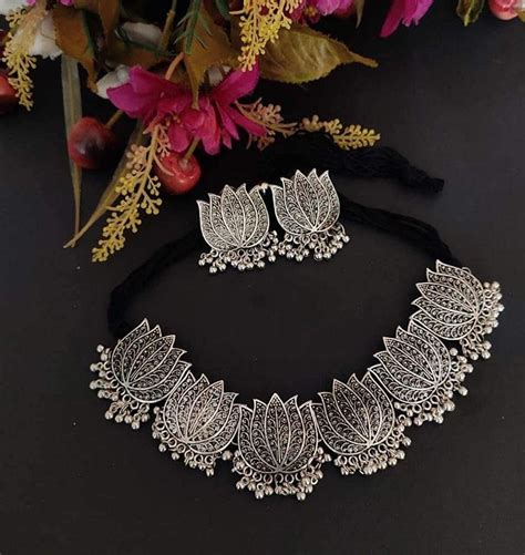 Alloy Oxidized Jewellery Necklace Set Rs 150 Set Trendy Handicrafts