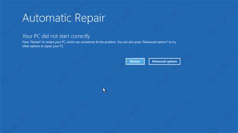 how to fix preparing automatic repair loop on windows